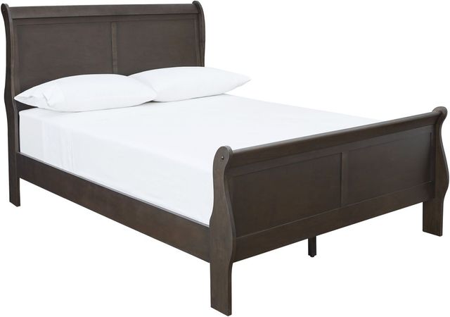 Signature Design by Ashley® Leewarden 3-Piece Dark Brown Twin Sleigh Bed Set-1