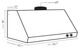 Kucht Professional 36" Stainless Steel Under Cabinet Range Hood with Gold Accents-3