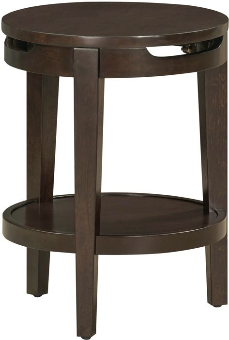 aspenhome® Sutton French Roast Round Accent Table-0