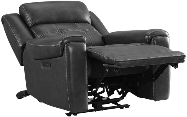 Intercon Regis Baron Charcoal Dual-Power Recliner-2