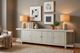 aspenhome® Latitude Brushed White 95'' Console with 4-Doors-2