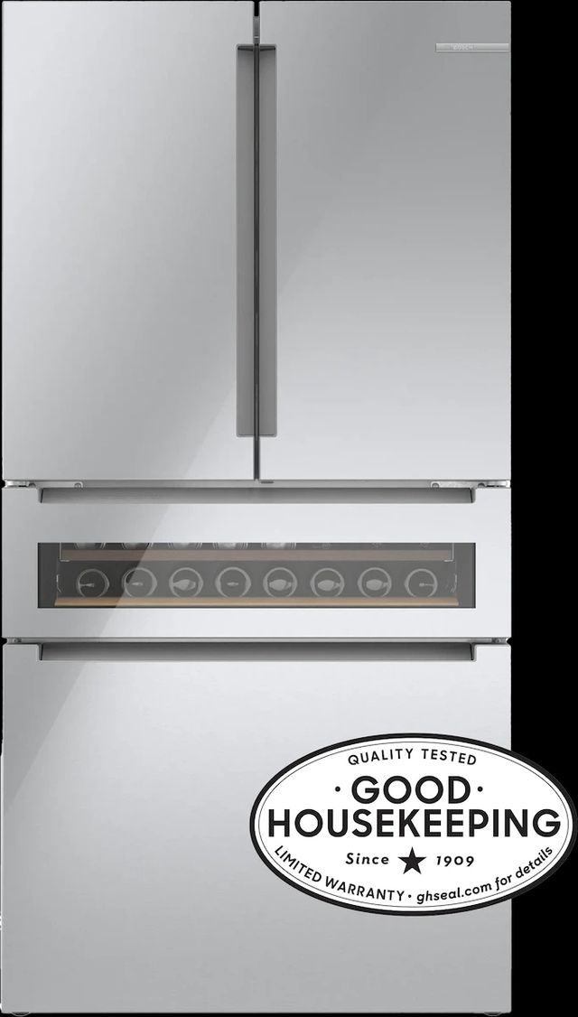 Bosch® 800 Series 36" 20.5 Cu. Ft. Stainless Steel Counter Depth French Door Refrigerator-1