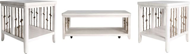 Liberty Furniture Dockside II 3-Piece White Table Set -0