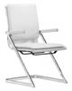 Zuo® Lider Plus White Set of 2 Conference Chair-0