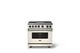 Viking® 7 Series 36" Pure White Pro Style Dual Fuel Range with Griddle-3