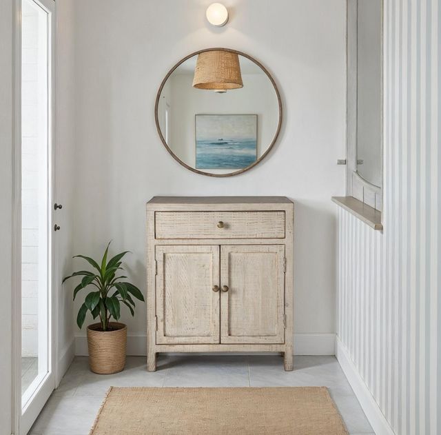 Nest Home Collections Amelia White Washed Cabinet-1
