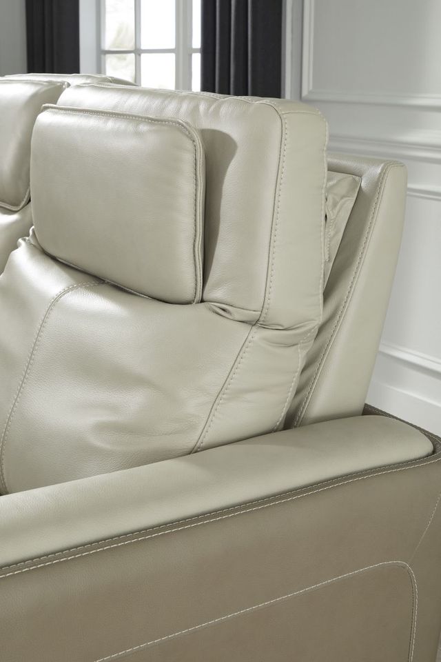 Signature Design by Ashley® Battleville Almond Power Reclining Sofa with Adjustable Headrest-5