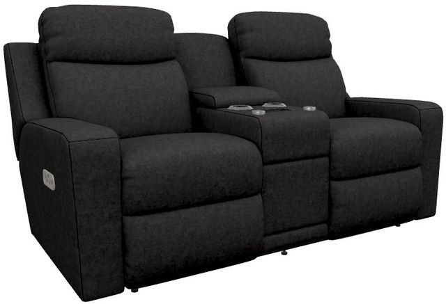 La-Z-Boy® Emmons Mink Power Reclining Loveseat with Console, Headrest, and Lumbar-0