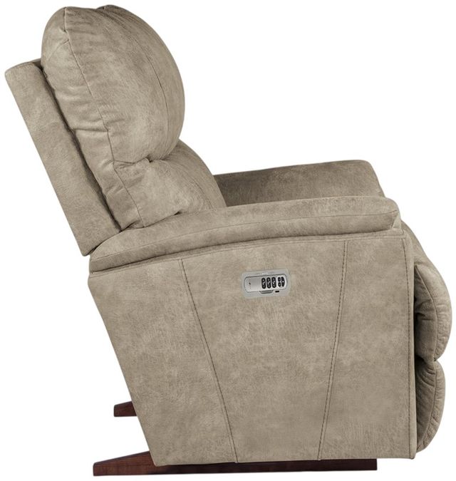 La-Z-Boy® Trouper Stucco Power Rocking Recliner with Headrest-3