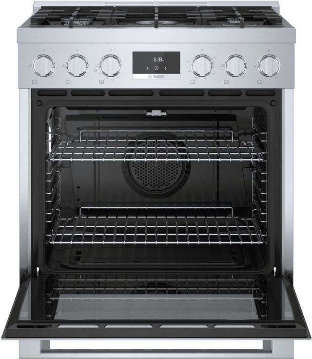 Bosch® 800 Series 30" Stainless Steel Pro Style Gas Range-1
