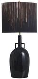 StyleCraft Norman Wyatt Home Empire Gloss Black Table Lamp-0