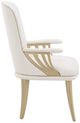 Michael Amini® La Terrazza Creamy Pearl Dining Arm Chair-2