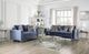 Furniture of America® Jodie Satin Blue Loveseat-1