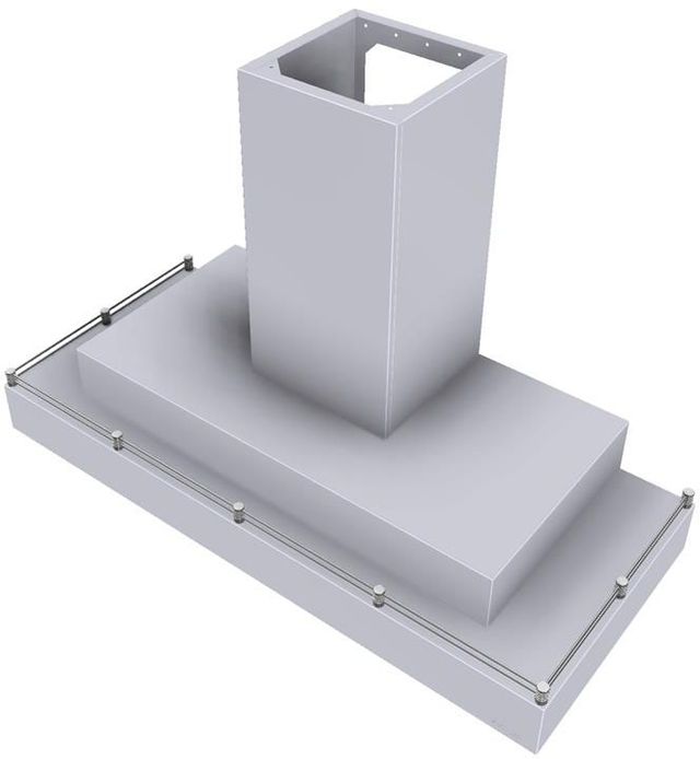 Vent-A-Hood® 48" White Contemporary Wall Mount Range Hood-1