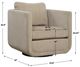 Uttermost® Abound Porcelain Swivel Chair-3