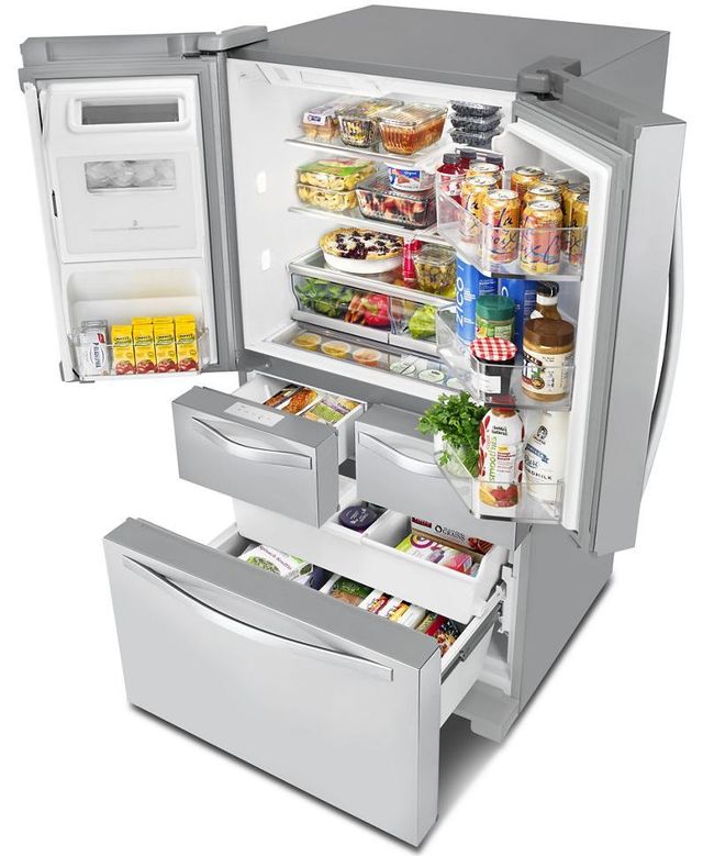 Whirlpool® 25.76 Cu. Ft Monochromatic Stainless Steel French Door Refrigerator-4