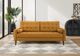 Monarch Specialties Inc. Orange 75" Sofa with 2 Pillows-1