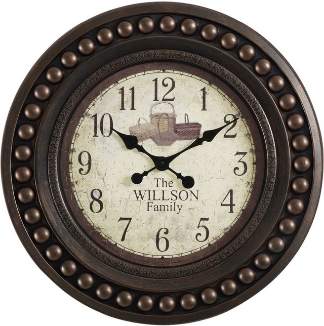 Monarch Specialties Inc. Antique Brown 20" Wall Clock-0