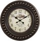 Monarch Specialties Inc. Antique Brown 20" Wall Clock-0