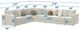 Jackson Furniture Ritzy 6-Piece Bone Sectional -2