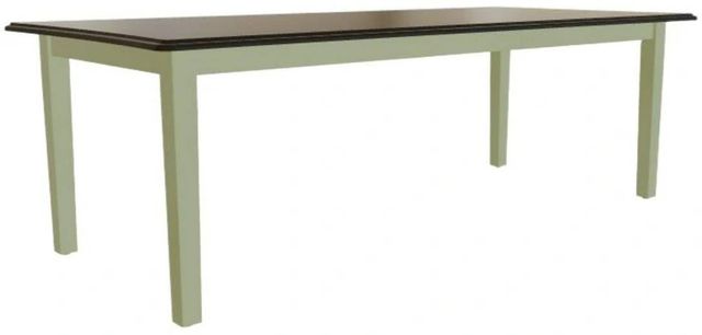 Mavin Customizable 42" x 72" Concave Extendable Dining Table with 18" Leaf-0