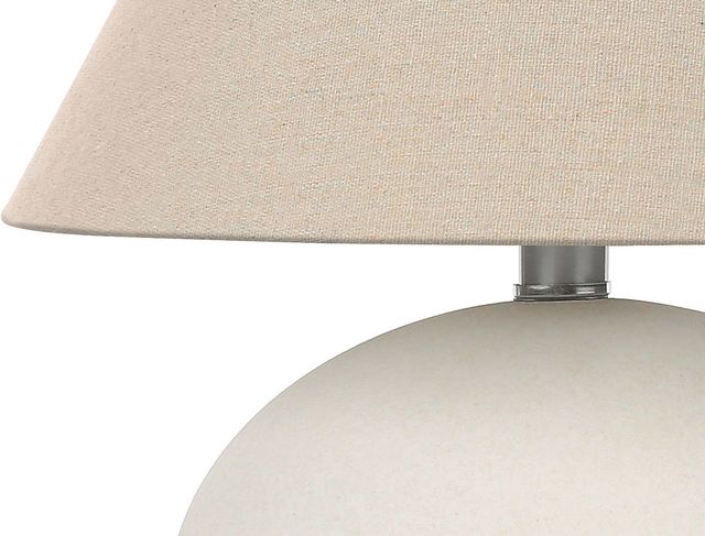 Monarch Specialties Inc. 16"H Cream Ceramic Table Lamp-1