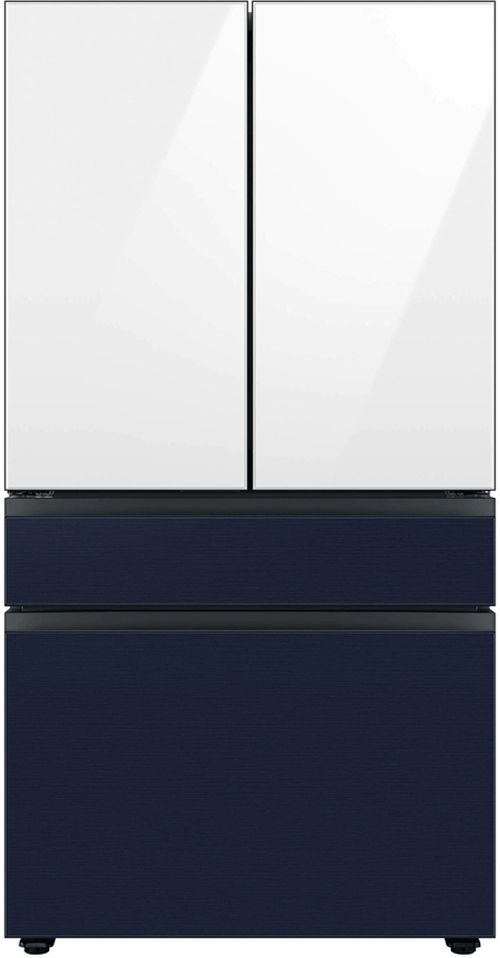 Samsung Bespoke 36" Navy Steel French Door Refrigerator Middle Panel-2