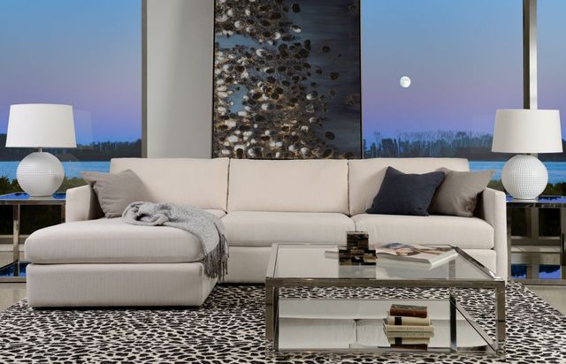 Decor-Rest® Furniture LTD 2068 2-Piece Left-Arm Facing Sofa Sectional and Chaise-2