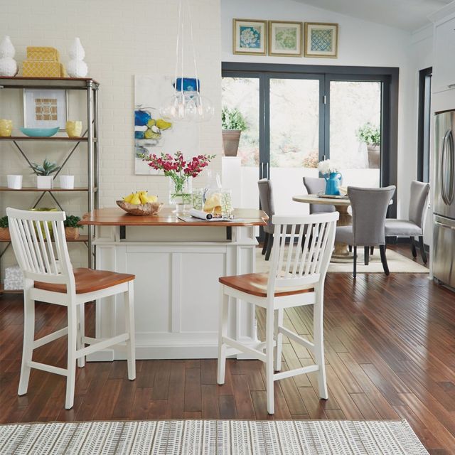homestyles® Americana 3-Piece White Kitchen Island Set-2