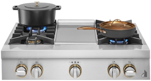JennAir® RISE™ 36" Stainless Steel Natural Gas Rangetop-1