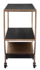 Zuo® Modern Bechet Black/Brass Bar Cart-1