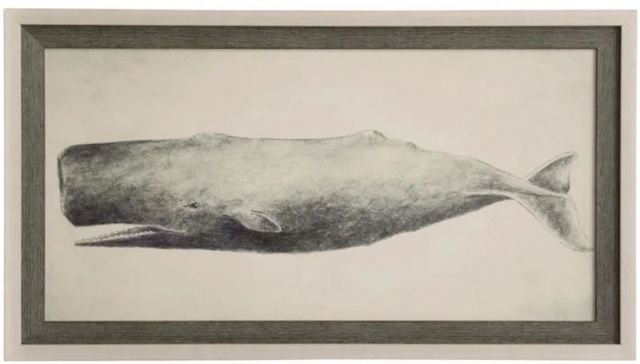 Stylecraft Whale Beige/Gray Wall Art-0