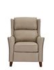 Man Wah Ivory Leather High Leg Recliner-1