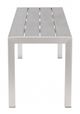 Zuo® Cosmopolitan Silver Bench -1