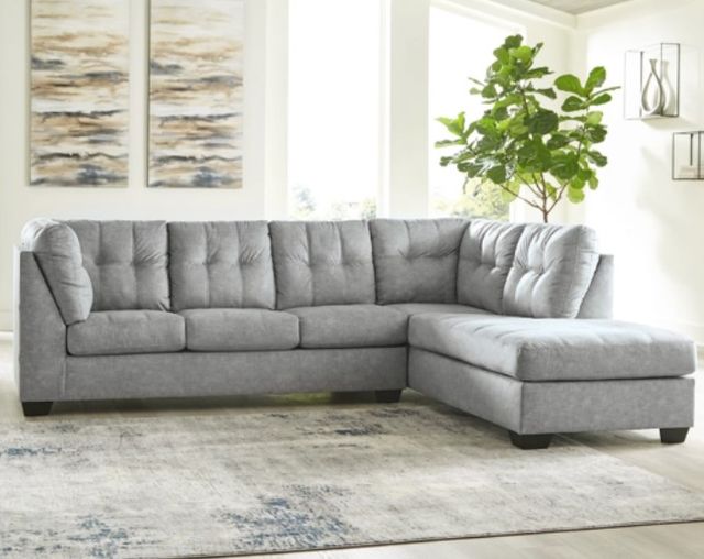 Benchcraft® Falkirk 2-Piece Steel Right-Arm Facing Sofa Sectional and Chaise-3