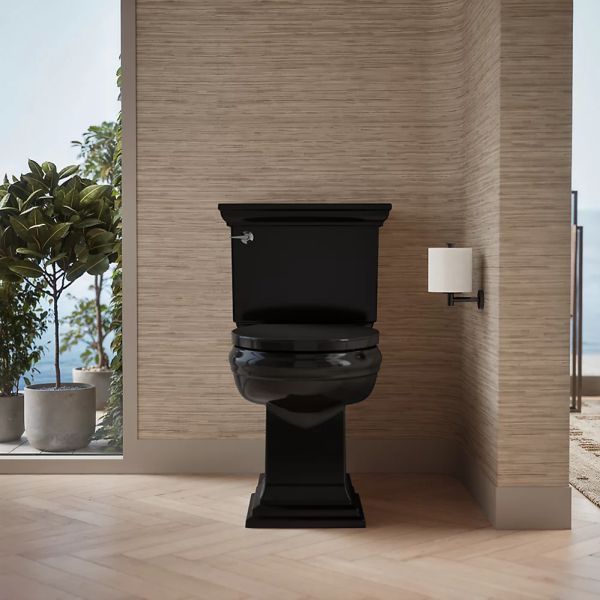 KOHLER® Impro® Black Readylatch® Quiet-Close™ Elongated Toilet Seat-2