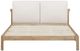 Modus Furniture Furano Ginger/Natural Full Upholstered Platform Bed with Two Cushion-4