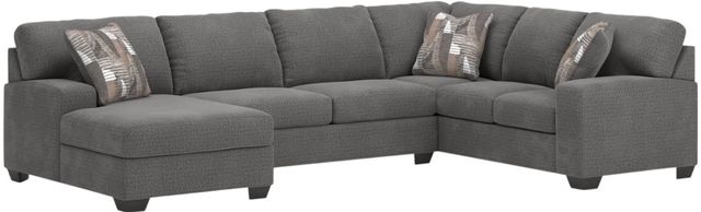 Signature Design by Ashley® Seyler Lane 3-Piece Graystone U-Shape Sleeper Sectional and Chaise-0