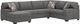 Signature Design by Ashley® Seyler Lane 3-Piece Graystone U-Shape Sleeper Sectional and Chaise-0