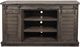 American Heartland Manufacturing Rustic 57" Driftwood Provincial Shutter TV Stand-0