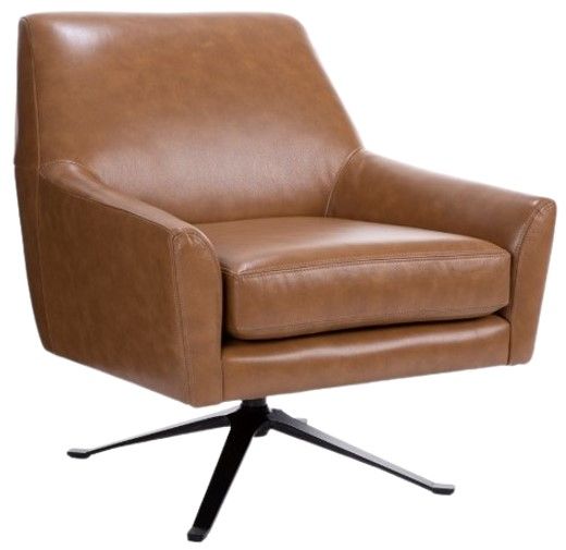 Decor-Rest® Furniture LTD Customizable 3097 Leather Swivel Chair-0