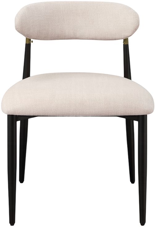 ACME Furniture Jaramillo 2-Piece Beige/Black Upholstered Side Chair Set-3