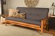 Kodiak Furniture Monterey Twill Gray/Butternut Full Futon with Mattress-1