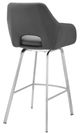 Armen Living Aura Gray 26" Swivel Counter Stool-2