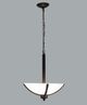 YHD Alta Peak Coffee Brown 3-Light Chandelier-1