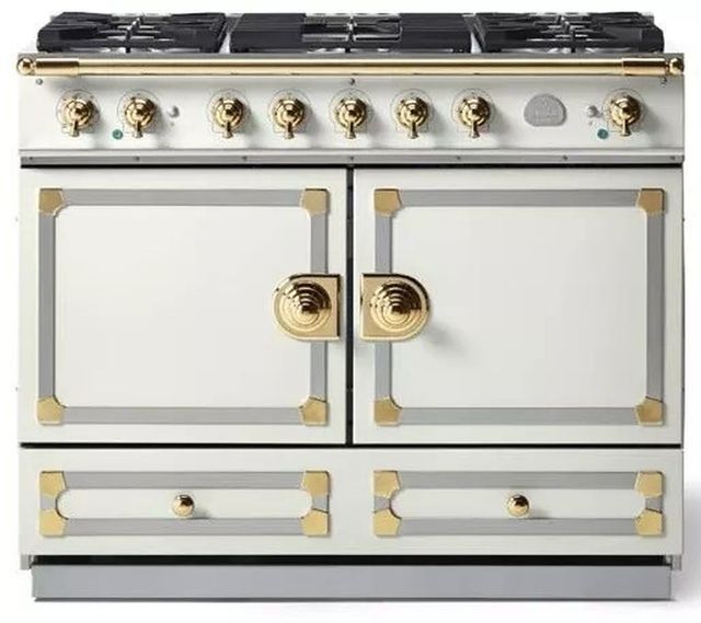 La Cornue CornuFe 110 43" Pure White Pro Style Dual Fuel Range-0