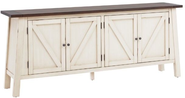 aspenhome® Pinebrook Prairie White 84'' Console-0
