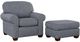 Flexsteel® Thornton 2-Piece Blue Chair and Ottoman Set-0