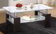 Titus Furniture T5000 Glass Top Coffee Table with Brown Base -0