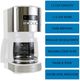 Kenmore® 12 Cup White and Stainless Steel Aroma Control Countertop Coffee Maker-2